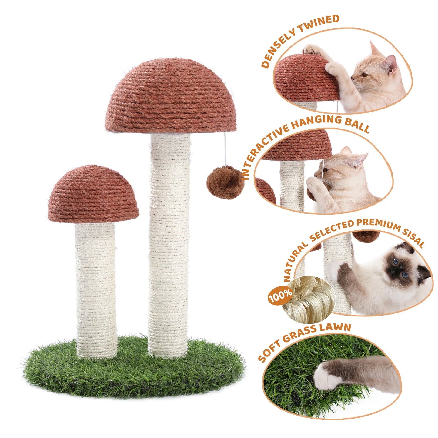 Cat Scratch Post Cats Kittens Sisal Scratch Pole Cat Scratcher - Your Healthy Version