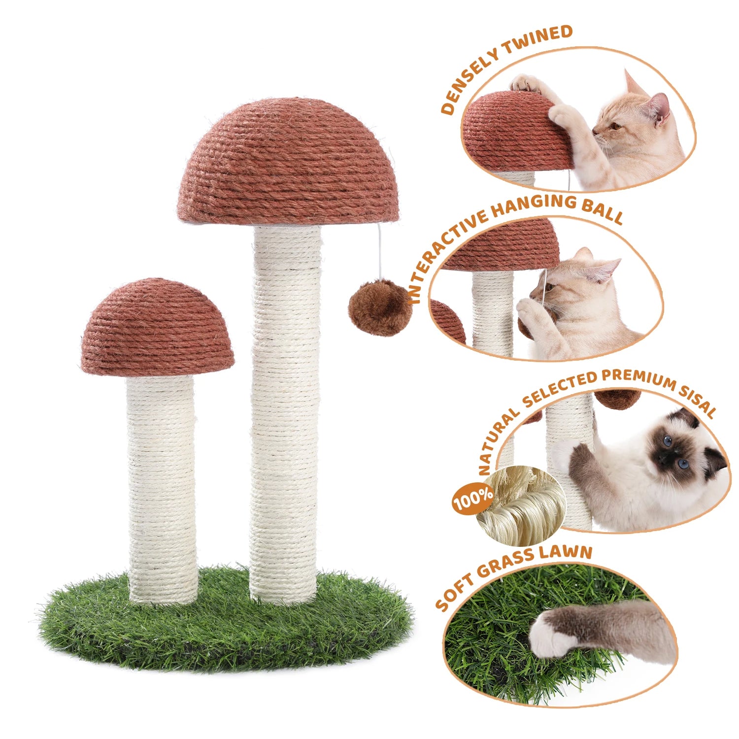 Cat Scratch Post Cats Kittens Sisal Scratch Pole Cat Scratcher - Your Healthy Version