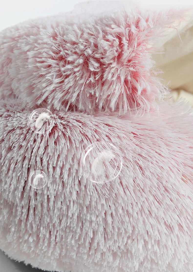 Winter Cat Bed Round Plush Warm Soft Pet Bed for Cat Soft Long Plush Mat For Small Dogs Puppy Sleeping bag Cats Nest - Your Healthy Version