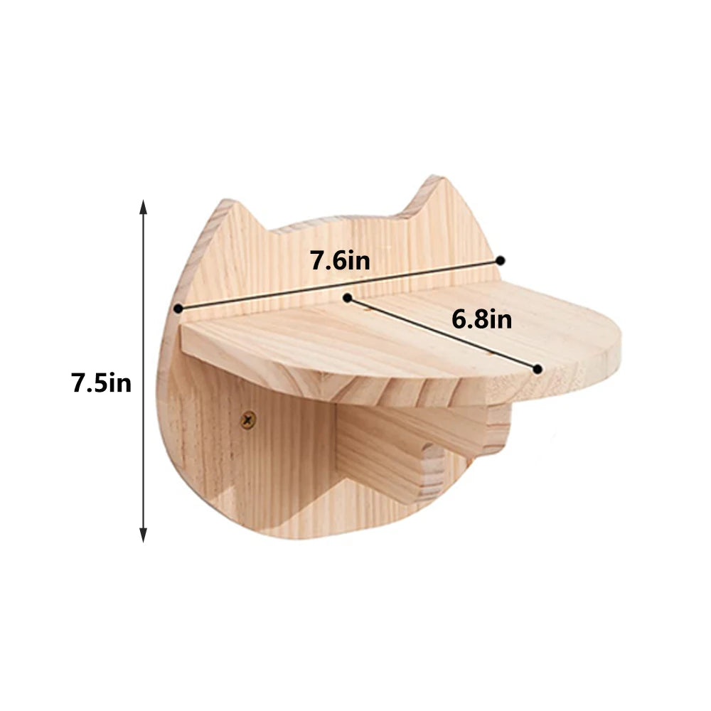 Cat Climbing Shelf Wall Mounted Four Step Stairway With Sisal Scratching Post For Cats Tree Tower Platform Jumping Pet Furniture - Your Healthy Version