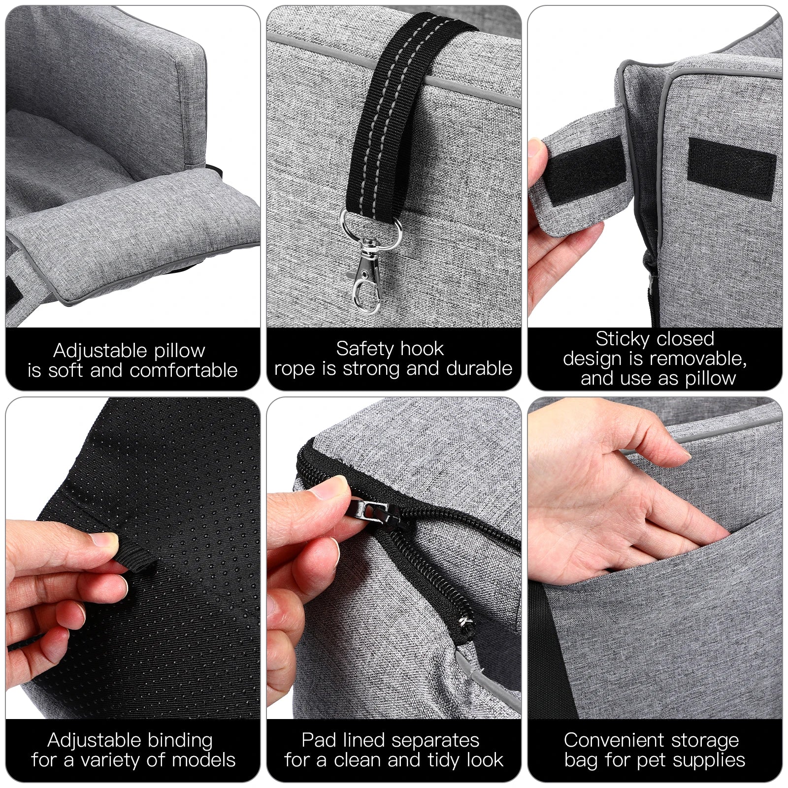 Doggie and Cat Car Seats Small Dogs Armrest Console - Your Healthy Version
