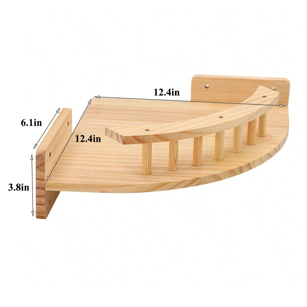 Cat Climbing Shelf Wall Mounted Four Step Stairway With Sisal Scratching Post For Cats Tree Tower Platform Jumping Pet Furniture - Your Healthy Version