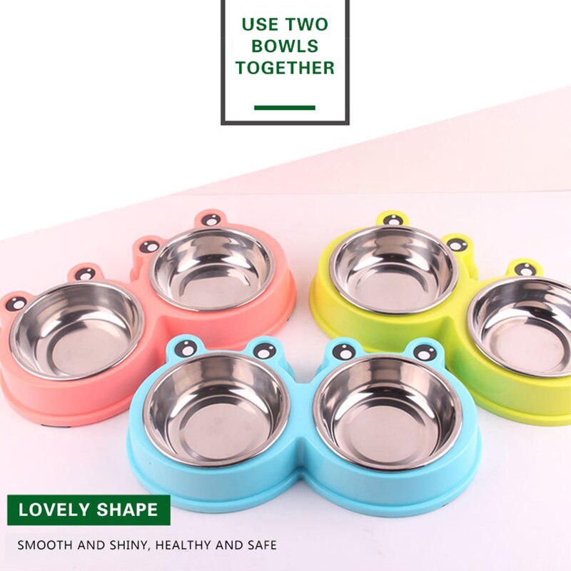 Bowls Stainless Steel Pet Feeder Water Bowls Non-slip Pet Food Drinking for Feeding Dogs Cats Rabbit Pet Supplies - Your Healthy Version