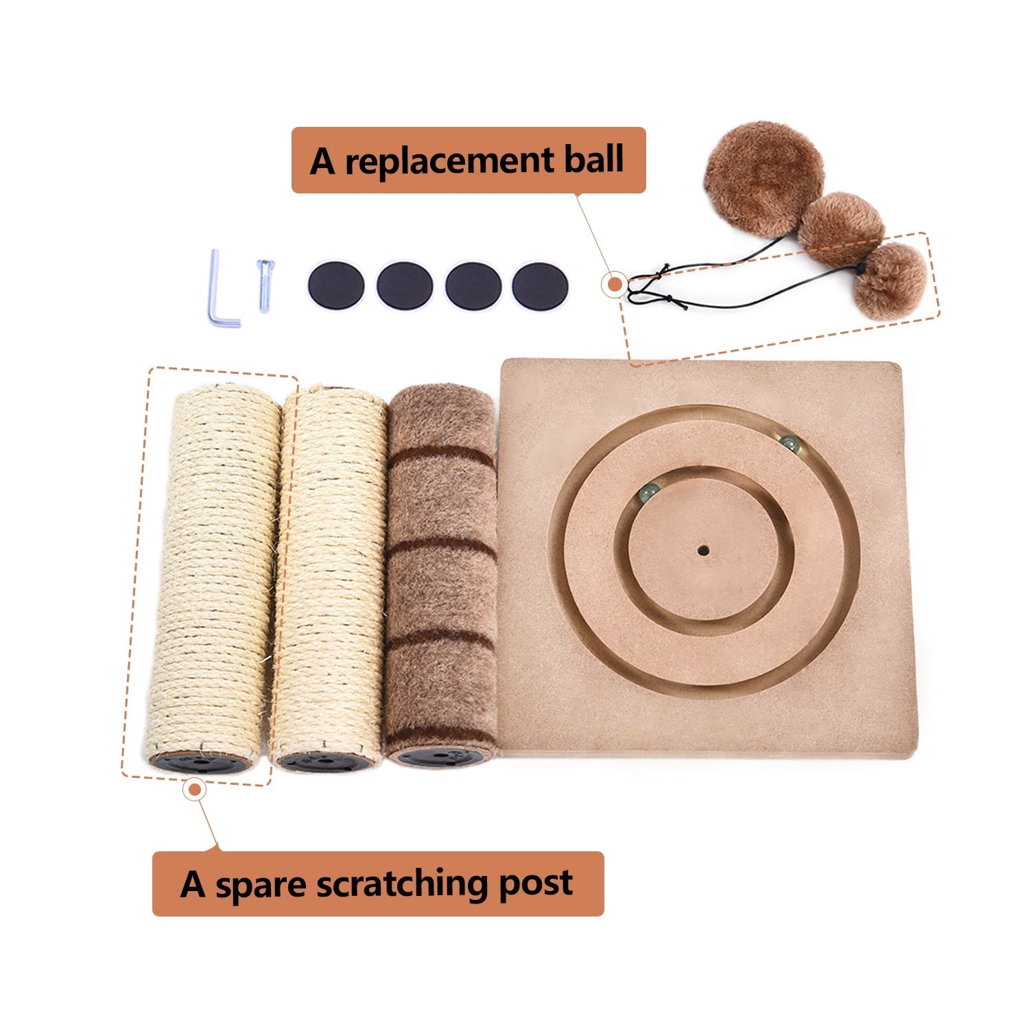 High quality Cat Scratching Post Cat Interactive Toys Cat Scratch Post Cats Kittens Sisal Scratch Pole Cat Scratcher - Your Healthy Version