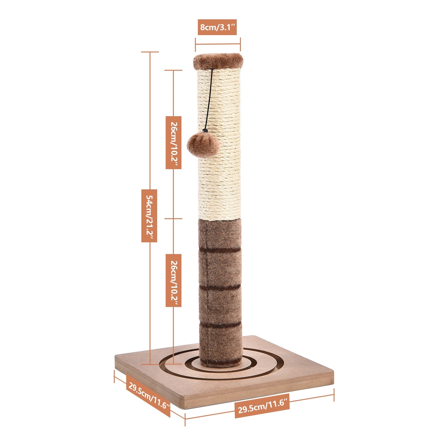 High quality Cat Scratching Post Cat Interactive Toys Cat Scratch Post Cats Kittens Sisal Scratch Pole Cat Scratcher - Your Healthy Version