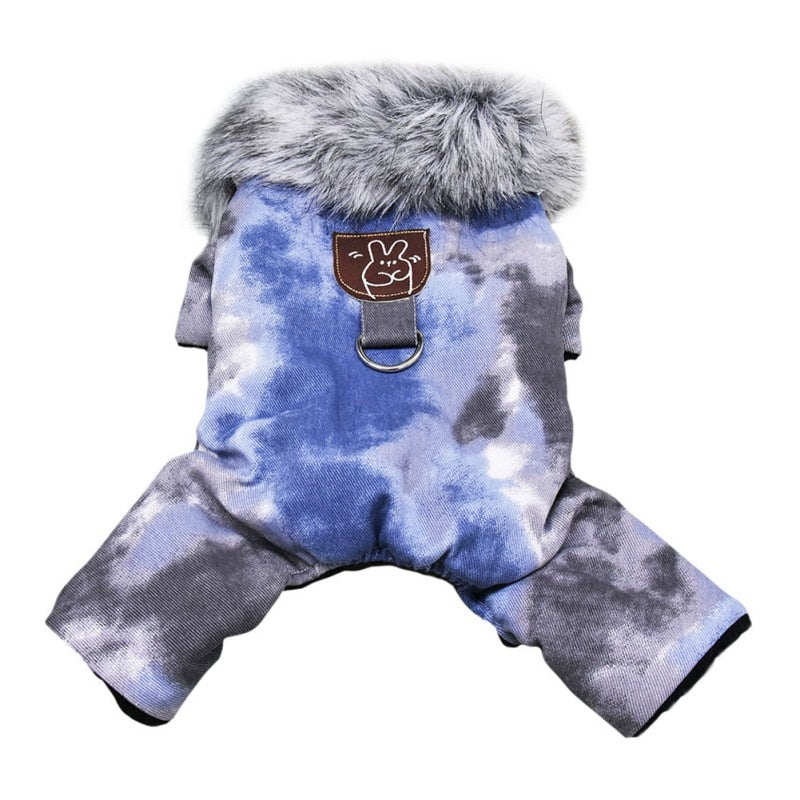British Style Windproof Pet Clothes Winter Warm Dog Coat Thicken Pet Clothing for Dogs Jumpsuit Hoodies Jacket Pet Supplies - Your Healthy Version