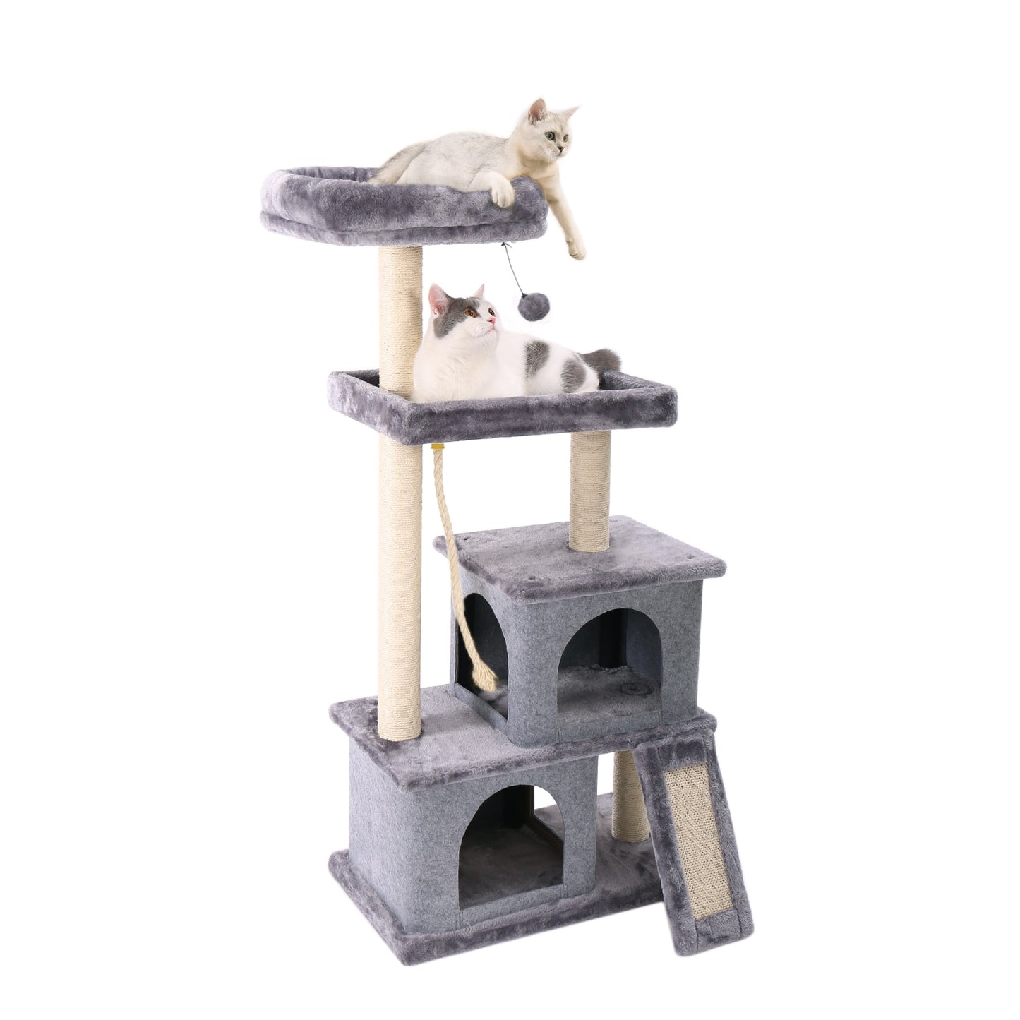 Luxury Cat Tree Condo Furniture Kitten Activity Tower Pet Kitty Play House with Scratching Posts Perches Hammoc - Your Healthy Version