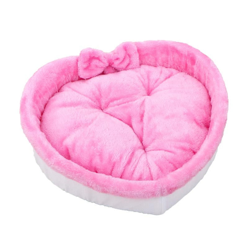 Cat Bed Heart-shaped Pet Bed For Cats Dogs Cotton Velvet Soft Kitty Puppy Sleeping Beds Kennel Warm Pet Nest Cat Accessories - Your Healthy Version