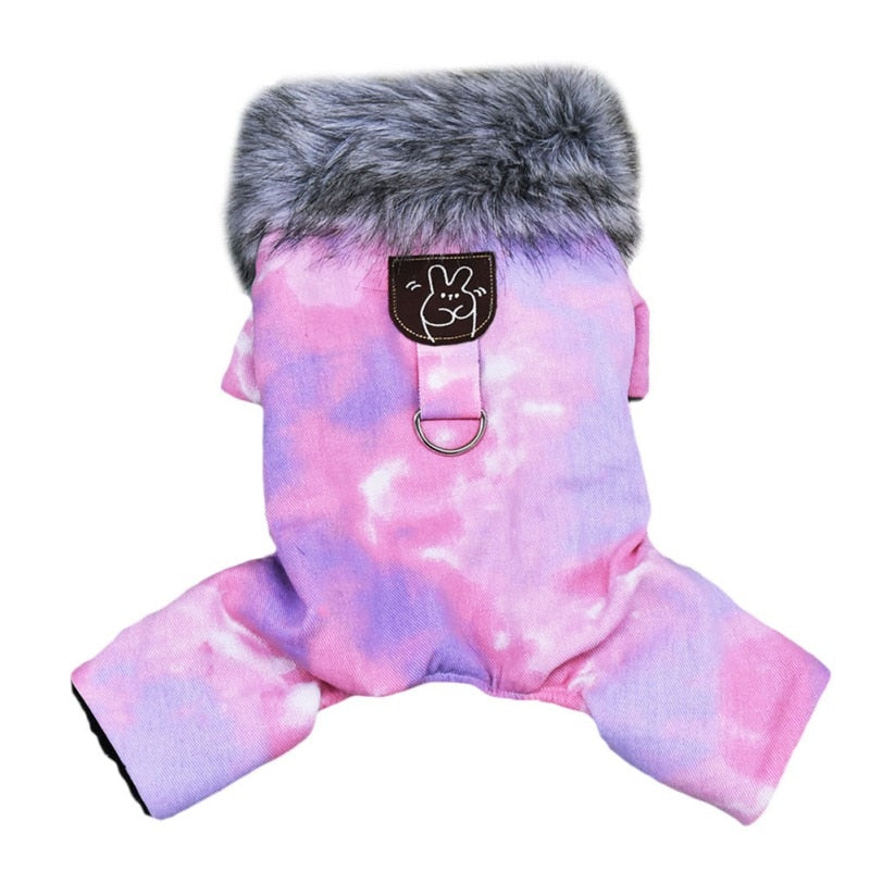 British Style Windproof Pet Clothes Winter Warm Dog Coat Thicken Pet Clothing for Dogs Jumpsuit Hoodies Jacket Pet Supplies - Your Healthy Version