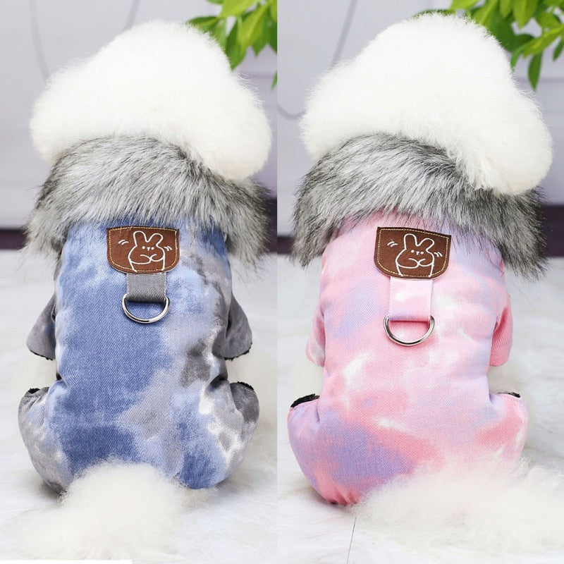 British Style Windproof Pet Clothes Winter Warm Dog Coat Thicken Pet Clothing for Dogs Jumpsuit Hoodies Jacket Pet Supplies - Your Healthy Version