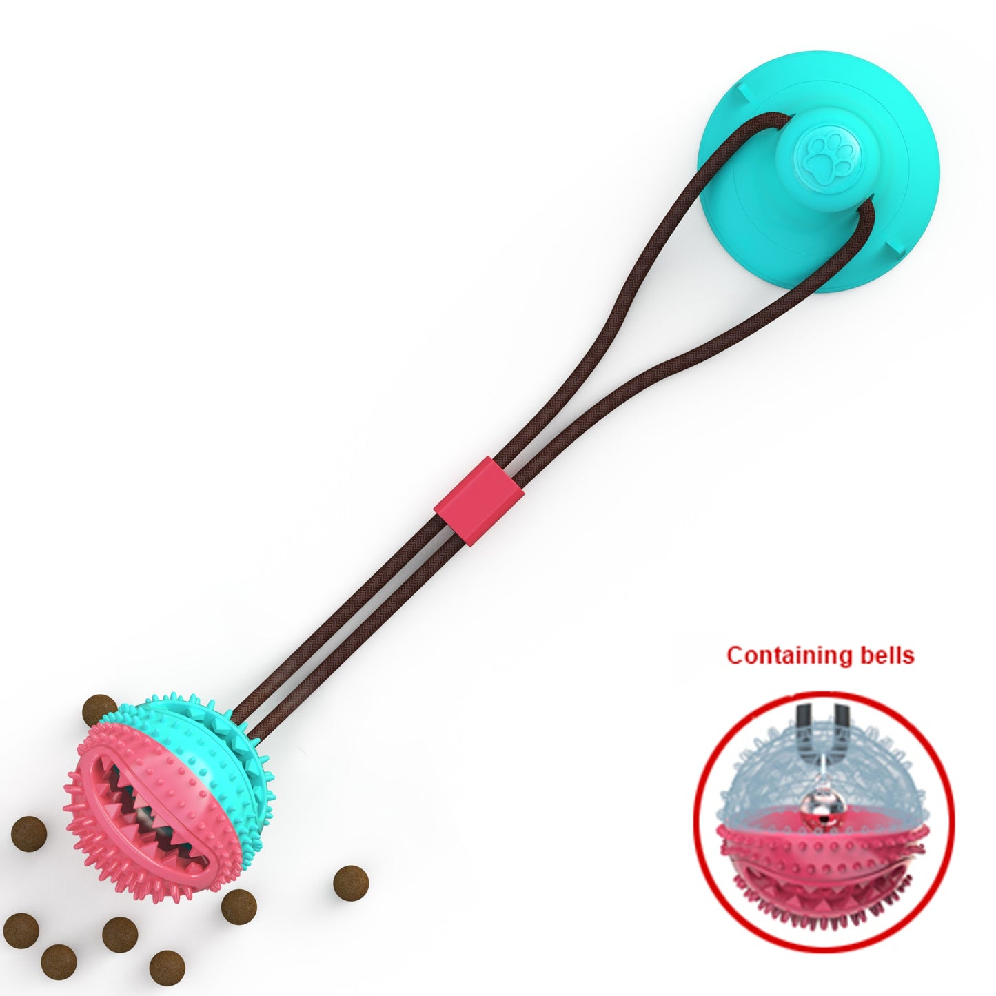Dog Toys Silicon Suction Cup Tug Interactive Dog Ball Toy For Pet Chew Bite Tooth Cleaning Toothbrush Feeding Pet Supplies - Your Healthy Version