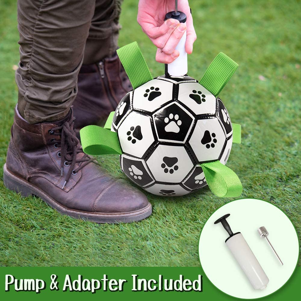 Dog Toy Interactive Pet Football Toys with Grab Tabs Dog Outdoor training Soccer Pet Bite Chew Balls for Dog accessories - Your Healthy Version