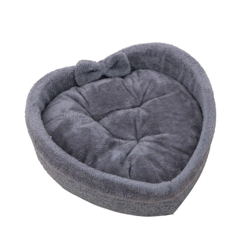 Cat Bed Heart-shaped Pet Bed For Cats Dogs Cotton Velvet Soft Kitty Puppy Sleeping Beds Kennel Warm Pet Nest Cat Accessories - Your Healthy Version