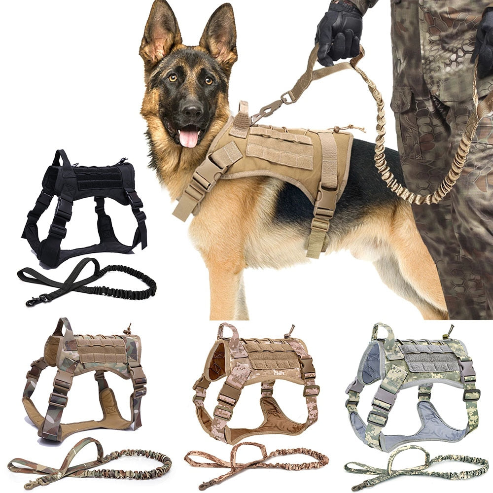 Tactical Dog Harness Pet Training Vest Dog Harness And Leash Set For Small Medium Big Dogs - Your Healthy Version