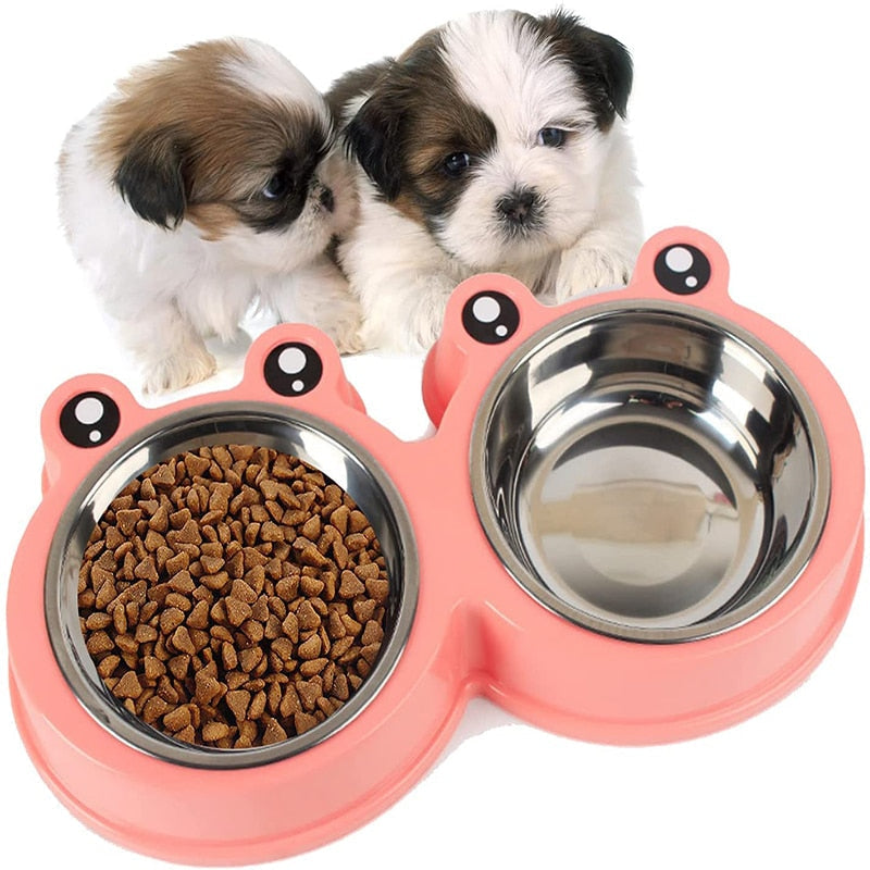 Bowls Stainless Steel Pet Feeder Water Bowls Non-slip Pet Food Drinking for Feeding Dogs Cats Rabbit Pet Supplies - Your Healthy Version
