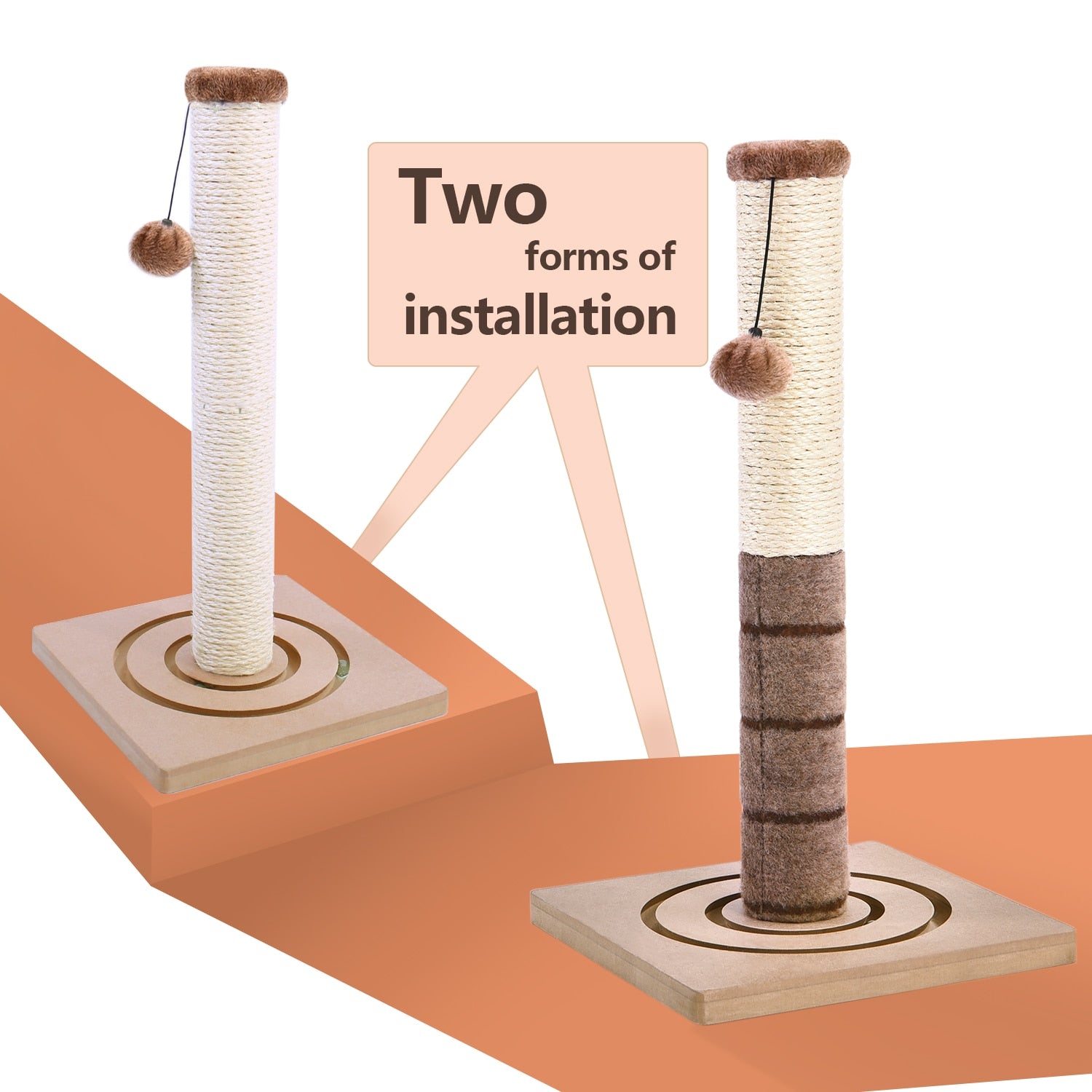 High quality Cat Scratching Post Cat Interactive Toys Cat Scratch Post Cats Kittens Sisal Scratch Pole Cat Scratcher - Your Healthy Version