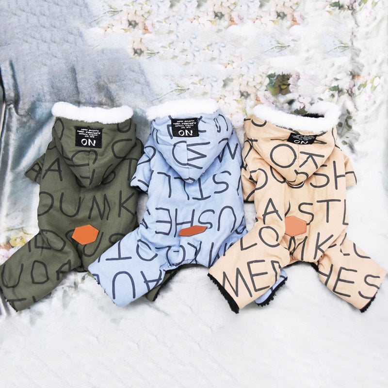 Winter Puppy Dog Coat Jacket for Small Dogs Windproof Dog Snowsuit Warm Fleece Padded Pet Clothes for Poodles Bulldog - Your Healthy Version