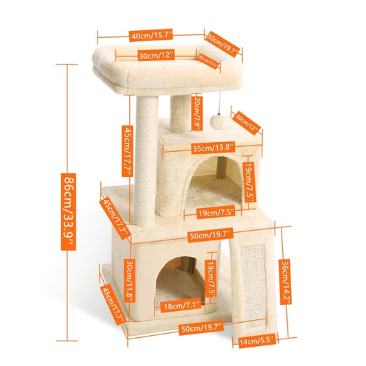Unique Designing Sisal Cat Tree Pet Window Luxury Chair Kitten Jumping Bed House For Cat Scratching Post Funny Hanging Ball - Your Healthy Version