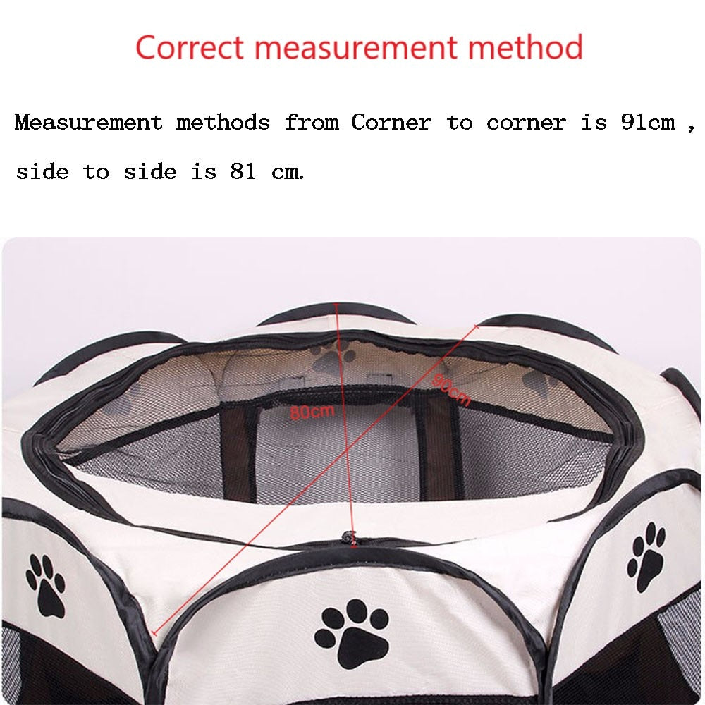 Pet Tent Portable Dog House Folding Pet Cage Indoor Cat Tent Puppy Kennel House For Large Dogs Cat Rabbits Outdoor Pet Playpen - Your Healthy Version