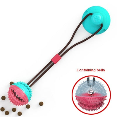 Dog Toys Silicon Suction Cup Tug Interactive Dog Ball Toy For Pet Chew Bite Tooth Cleaning Toothbrush Feeding Pet Supplies - Your Healthy Version