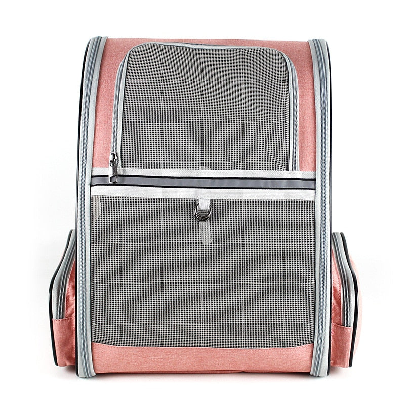 Foldable Pet Dog Carrier Bag Portable Breathable Carrier for Cat Mesh Zipper Double Shoulder Backpack for Travel Cat Accessories - Your Healthy Version