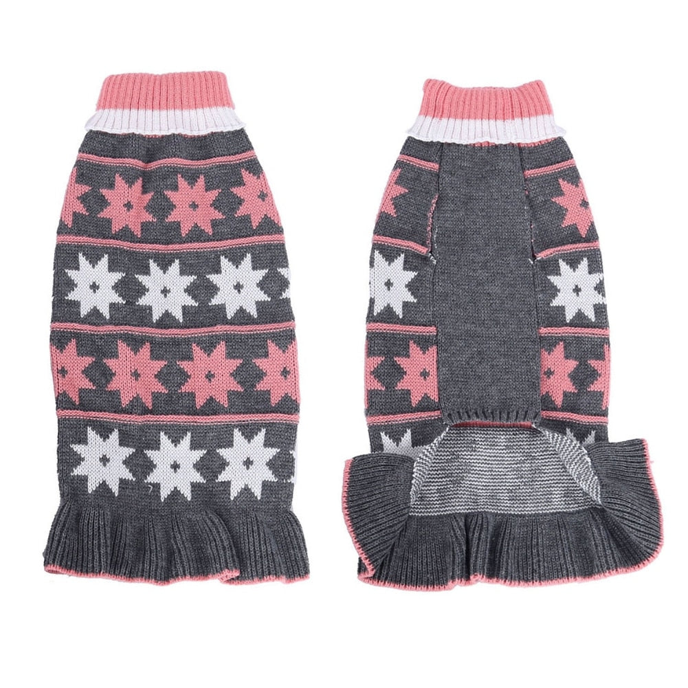 Warm Pet Dog Dresses for Small Dogs Sweater Puppy Cat Dress Shih Tzu Dachshund Clothes Pets Clothing Skirt roupa cachorro - Your Healthy Version