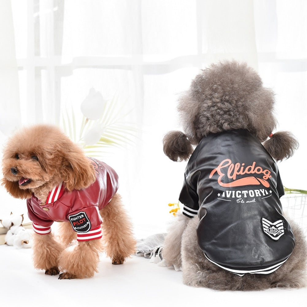 Winter Pet Dog Clothes For Small Dogs Warm Leather Puppy Clothing French Bulldog Waterproof Coat For Chihuahua Dog Jacket - Your Healthy Version