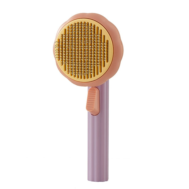 Cat Brush Comb Pet Pumpkin Comb For Dogs Cats Dog Hair Remover Brush Pet Hair Shedding Self Cleaning Comb Pet Grooming Tools - Your Healthy Version