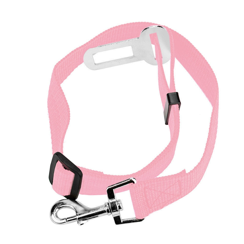 Pet Dog Cat Car Seat Belt Dog Accessories Adjustable Harness Lead Leash Small Medium Travel Clip Puppy Collar Leash Pet Supplies - Your Healthy Version