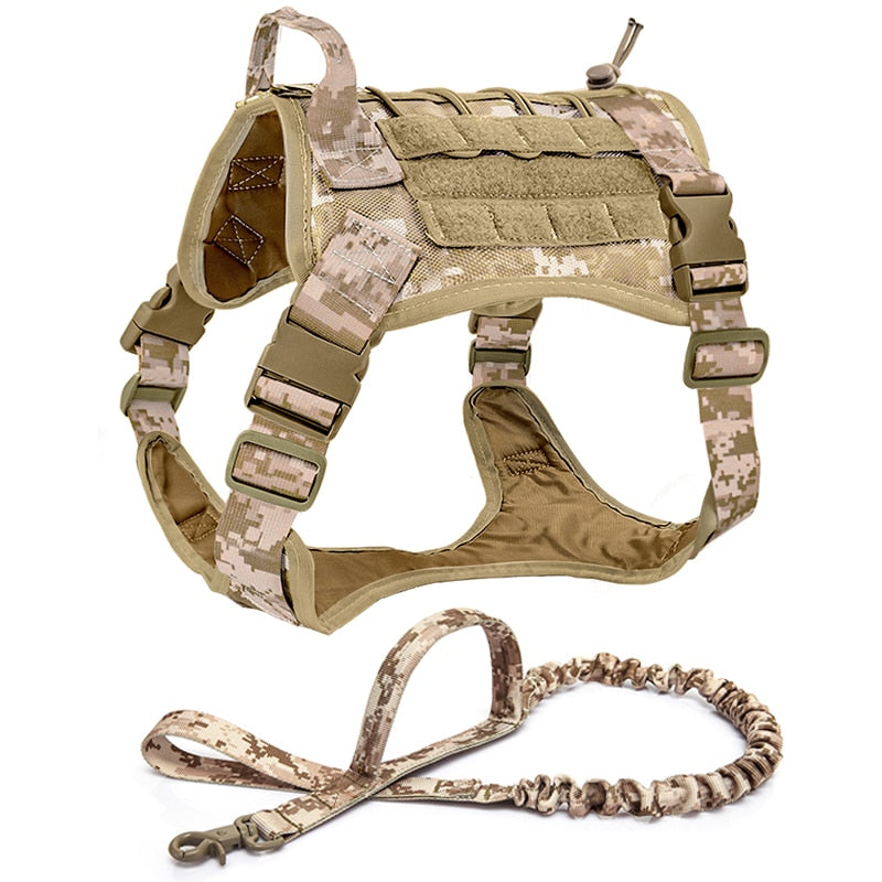 Tactical Dog Harness Pet Training Vest Dog Harness And Leash Set For Small Medium Big Dogs - Your Healthy Version