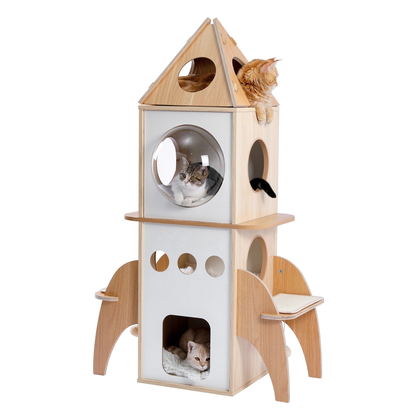 Luxury Cat Tree  Large Climbing Frame Multi-Layer Scratching Post Resistant Sisal Cat Tree with Hanging Ball Kitten Playground - Your Healthy Version