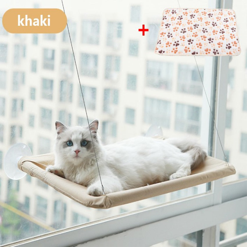 Cat Hammock Pet Hanging Sleeping Beds Cat Resting Seat Perch Window Hammock Mount Pet Comfortable Cat Pet Bed Bearing 20kg - Your Healthy Version