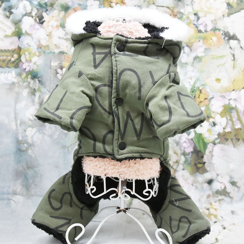 Winter Puppy Dog Coat Jacket for Small Dogs Windproof Dog Snowsuit Warm Fleece Padded Pet Clothes for Poodles Bulldog - Your Healthy Version