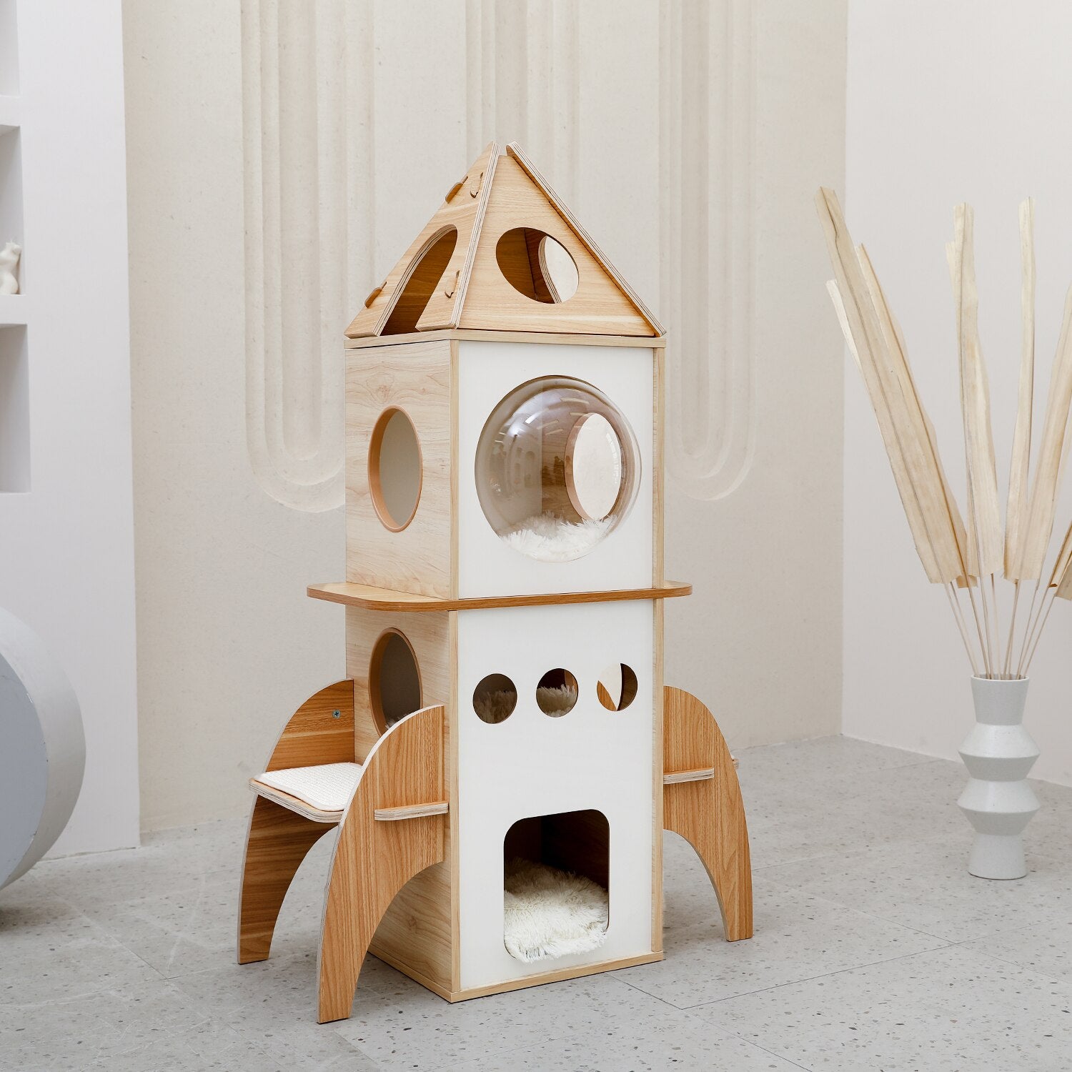 Multilevel Cat Tree Scratching Sisal Posts Wooden Cat Tower Climbing Frame with Cozy Condos Luxury Nest - Your Healthy Version