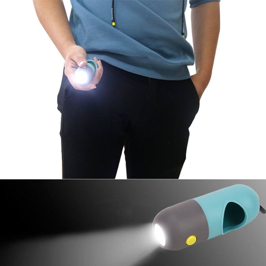 Degradable Dog Poop Bag Dispenser LED light Waste Bags for Dog Poop Bag Holder Box Cat Dog Waste Garbage Bag Cleaning Supplies - Your Healthy Version