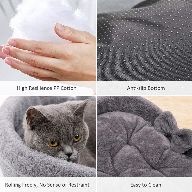 Cat Bed Heart-shaped Pet Bed For Cats Dogs Cotton Velvet Soft Kitty Puppy Sleeping Beds Kennel Warm Pet Nest Cat Accessories - Your Healthy Version