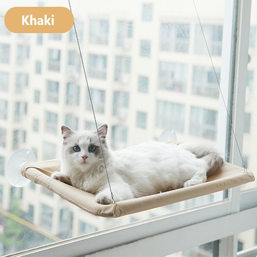 Cat Hammock Pet Hanging Sleeping Beds Cat Resting Seat Perch Window Hammock Mount Pet Comfortable Cat Pet Bed Bearing 20kg - Your Healthy Version