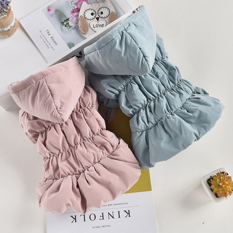 Dog Pet Super Warm Dress Winter Puppy Pet Dog Coats Princess Floral Bubble Skirt Dog Cat Hooded Chihuahua Yorkie Clothing - Your Healthy Version