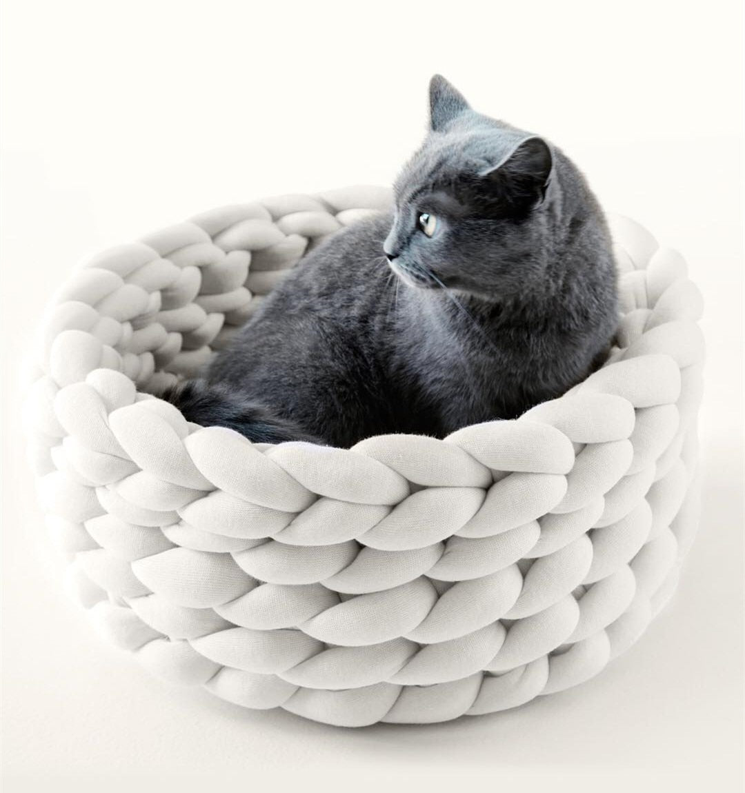 Pet Kennel Pet Dog Cat Hand-woven Bed Handmade Knit Nest House Puppy Kitten Cave Basket Sleeping Bag Dogs Kennel Supplies - Your Healthy Version