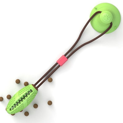 Dog Toys Silicon Suction Cup Tug Interactive Dog Ball Toy For Pet Chew Bite Tooth Cleaning Toothbrush Feeding Pet Supplies - Your Healthy Version