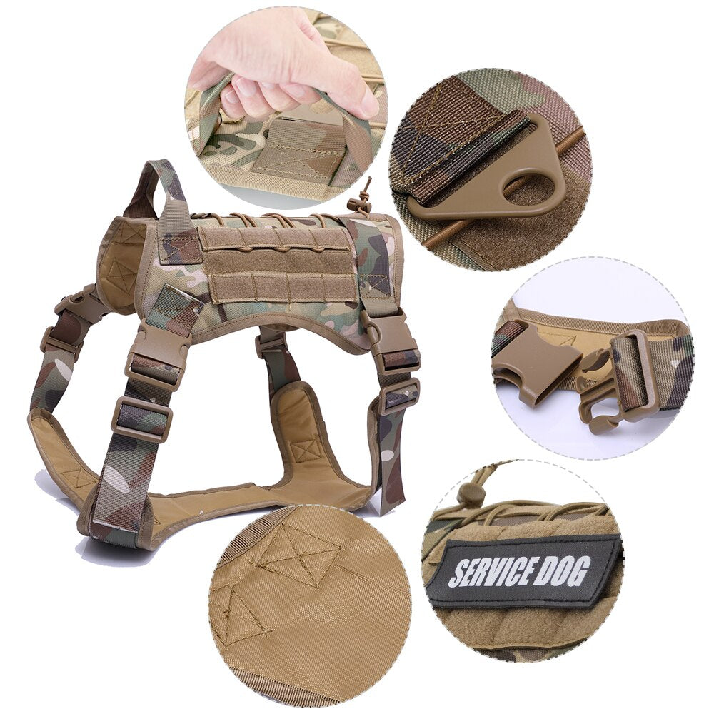 Tactical Dog Harness Pet Training Vest Dog Harness And Leash Set For Small Medium Big Dogs - Your Healthy Version