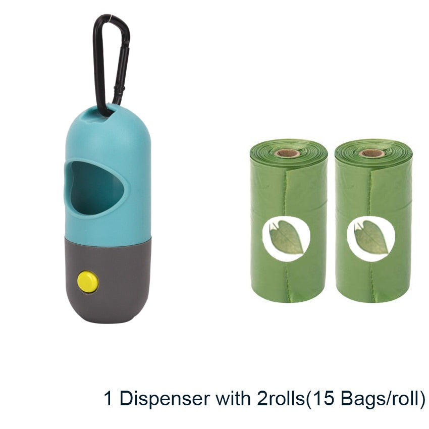 Degradable Dog Poop Bag Dispenser LED light Waste Bags for Dog Poop Bag Holder Box Cat Dog Waste Garbage Bag Cleaning Supplies - Your Healthy Version