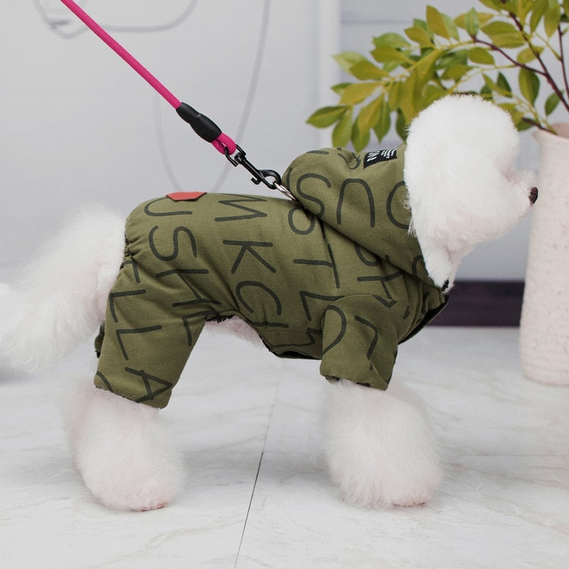 Winter Puppy Dog Coat Jacket for Small Dogs Windproof Dog Snowsuit Warm Fleece Padded Pet Clothes for Poodles Bulldog - Your Healthy Version