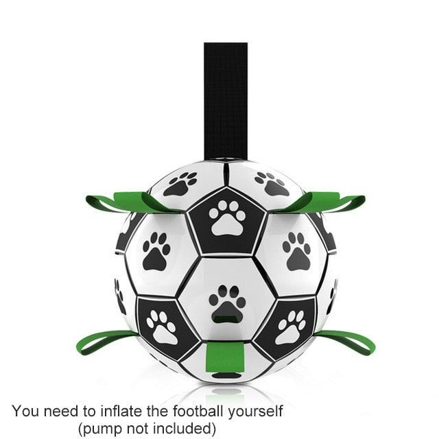 Dog Toy Interactive Pet Football Toys with Grab Tabs Dog Outdoor training Soccer Pet Bite Chew Balls for Dog accessories - Your Healthy Version
